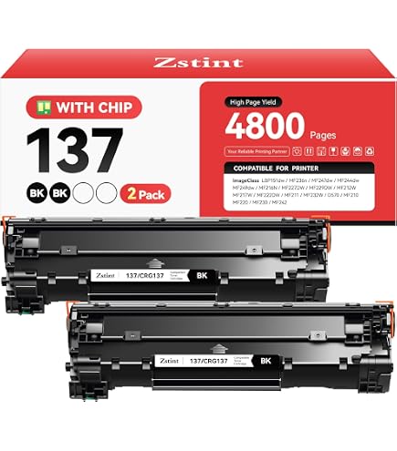Cartucce Toner Compatibili Canon 137 Nero 1 Pezzo Per ImageCLASS MF236n MF249dw MF244dw MF227dw