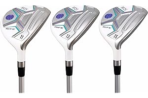 Womens Rife Golf 812s New Offset #11 + #13 +#15 Fairway Metal Wood RH Golf Clubs Set Right Handed Premium Ultra Forgiving Ladies Flex Graphite Shaft with Tour Velvet Grip + Headcovers