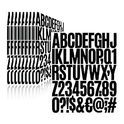 500 Pieces 10 Sheets Letter Stickers,Self Adhesive