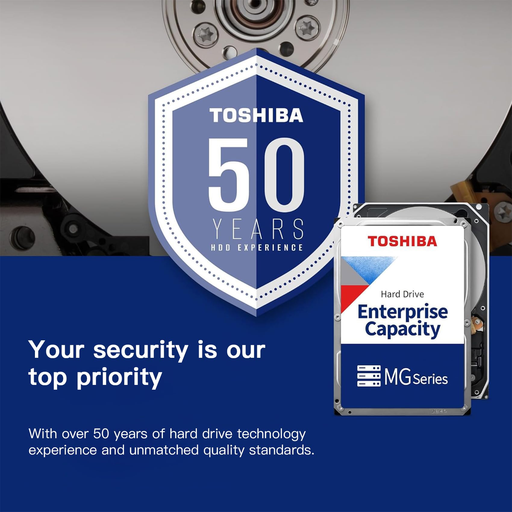 Toshiba MG09 MG09ACA16TE 16 TB Hard Drive - 3.5 Internal - SATA [SATA/600] - Conventional Magnetic Recording [CMR] Method