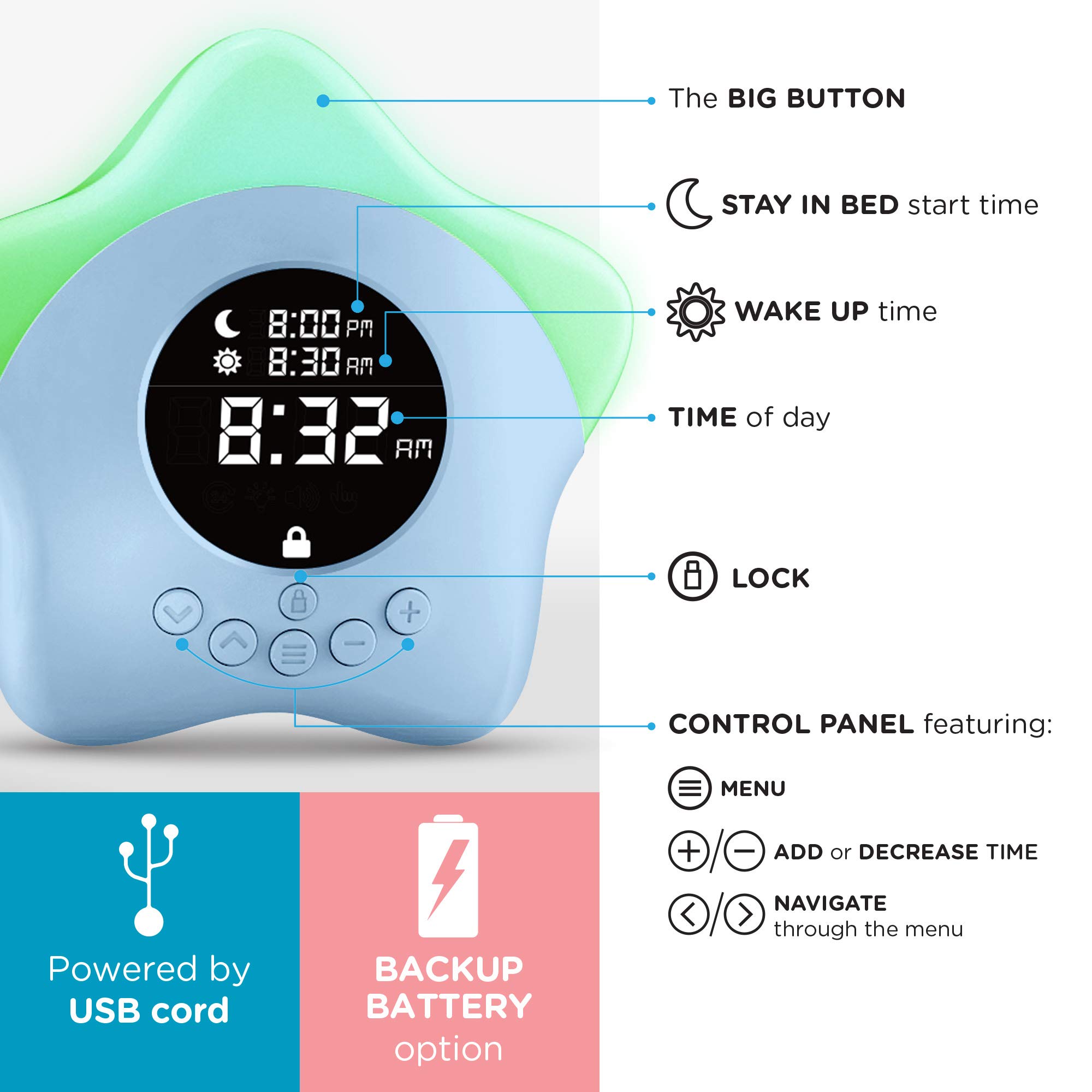 Awakelion Alarm Clock Soft Led Color Changing Night Light Alarm Clock White Buy Online In Saint Lucia At Saintlucia Desertcart Productid 45571852