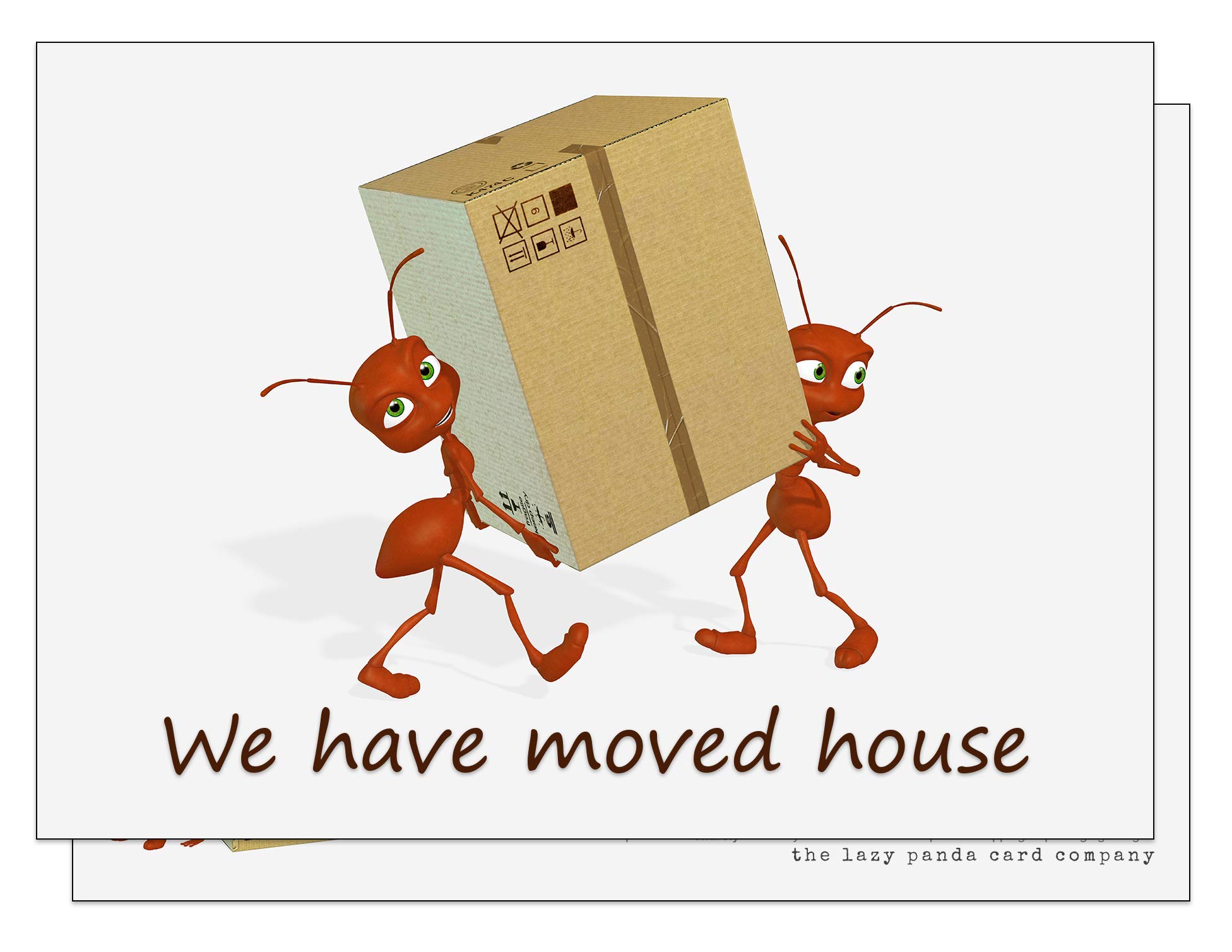 20 Eco-Friendly Change of Address/Moving Cards with Envelopes