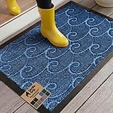 GORILLA GRIP 100% Waterproof All-Season WeatherMAX Doormat, US Designed Natural Rubber, Stain and Fade Resistant, Low Profile