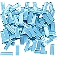 ZWCT 200g Rectangular Colorful Crystal Mosaic Glass Tile, Strip Craft Glass Tile for DIY Crafts and Mosaic Projects, Adult Mosaic Kit-Light Blue