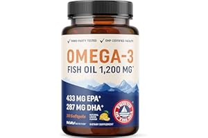 MAV NUTRITION Triple Strength Omega 3 Fish Oil 1200 mg | EPA & DHA | Wild Caught, Sustainably Sourced Omega-3 Fatty Acids | Premium Burpless Fish Oil Supplements | Non-GMO, Third-Party Tested | 30 Softgels