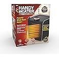 Handy Heater Instant Heat - Copper Infused Ceramic Technology Space Heater, 1200 Watts, Portable Heater for Office, Bedroom or Any Indoor Space, Adjustable Heat, Quiet & Cordless Personal Heater