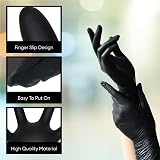 ViraCare 100 Black Premium Double Thickness Vinyl Disposable Gloves Medium view 5