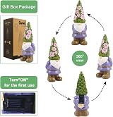Goodeco Solar Garden Gnome Ornament 29CM LED Lights Outdoor Decor view 4