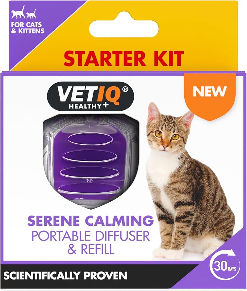VETIQ Serene Calming Portable Diffuser Starter Kit for Cats & Kittens