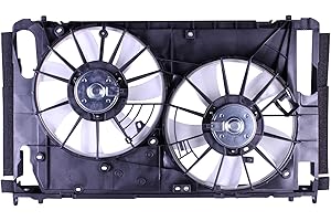 OTN TONG YANG TYG OE Replacement(CAPA Quality) Cooling Fan Extra Silent for 2006-2008 Toyota RAV4 2.4L / 2009-2011 2.5L | 16711-28320 | TO3117102 | 620-512