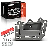 A-Premium Front Left Driver Side Interior Door Handle Compatible with Jeep WK Series Grand Cherokee, 2005-2010, Gray, Replace