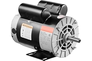 Uargd 3.7HP Air Compressor Motor, 3450RPM Electric Motor, 230V 17.2 Amps, 5/8" Keyed Shaft 56 Frame, 1.88" Shaft Length, Sing