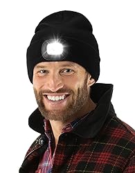 MELASA Unisex LED Beanie with The Light, USB