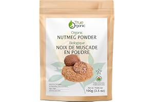 True Organic Ceylon Nutmeg Powder, Premium Grade, USDA & Kosher Certified, Gluten Free, Pure Ceylon Premium Quality, Ground 3