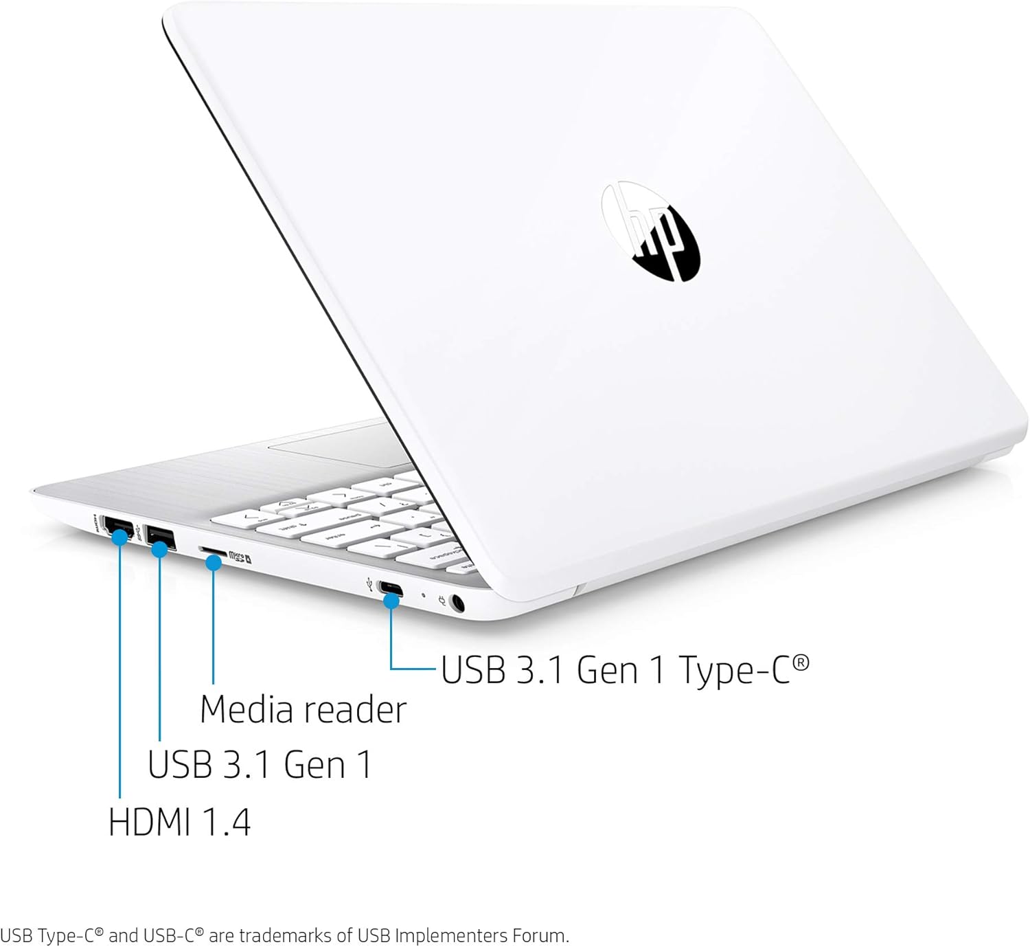 HP Stream 11.6-inch HD Laptop, Intel Celeron N4000, 4 GB RAM, 32 GB eMMC, Windows 10 Home in S Mode with Office 365 Personal for 1 Year (11-ak0020nr, Diamond White): Computers & Accessories
