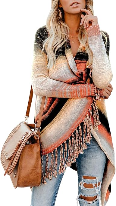 amazon color block cardigan