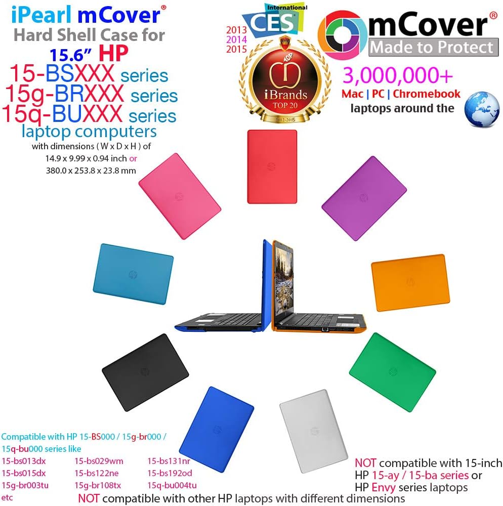 mCover Hard Case Compatible with 15.6" HP Notebook 250 G6 / 15-BSxxxx / 15G-BRxxx (Nor for other models) Clear - Image 3