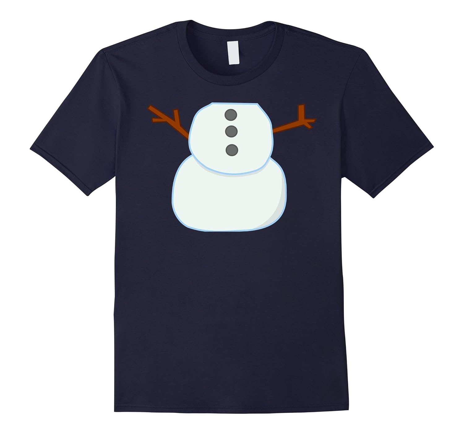 Snowman Costume T-Shirt Funny Christmas Snowman Tee-ANZ