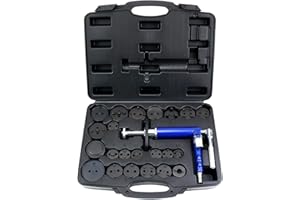 JIFEHO 23PCS Pneumatic Brake Caliper Piston Spreading Tool Kit, Brake Wind Back Compressor for Brake Pad Replacement Reset