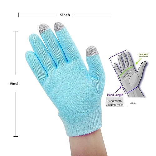Touch Screen Moisturizing Spa Gloves Gel Repair and Heal Eczema