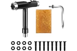 Skate Tool Set, Skateboard Repair Tool, All-in-One Skate Tools, Skateboard T Tool Accessory with T-Type Allen Key, L-Type Phi