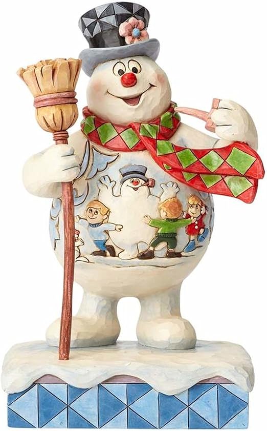 Amazon Com Enesco Jim Shore Frosty The Snowman With Scene On