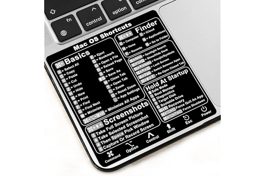 Best Mac Keyboard Shortcuts Sticker 2026 | MacBook Cheat Sheet