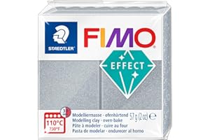 Fimo Effect Modelling Clay, Metallic Silver, 57 g