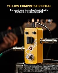 LEKATO Compressor Pedal, Yellow Comp Mini Portable