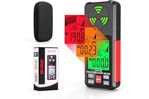 ZEMIRO CHARGE EMF Meter Rechargeable Digital Electromagnetic Field Radiation Detector, 3-in-1 Handheld LCD EMF Detector for EF, RF, and MF, Ideal for Home, Office, Outdoor Use, and Ghost Hunting