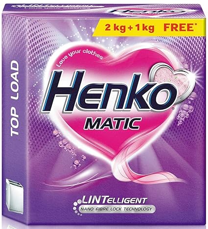 Henko Matic Top Load Detergent-2 kg with Free Detergent-1 kg