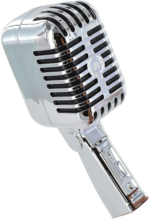 Novelty Retro Microphone Shower Head Singing Practice Fun Vintage Gift