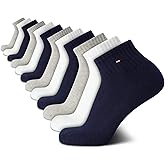 Tommy Hilfiger Men's Cushion Quarter Cut Ankle Socks (12-Pack)