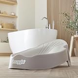 Shnuggle Newborn Bath Support Taupe 0-3 Months Soft Touch Backrest view 5