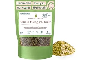 Moong Pani Whole Mung Dal Stew | Cooked & Spiced Green Whole Mung Beans | Ayurvedic Indian Dal Curry | Quick-Cook Meal Ready 