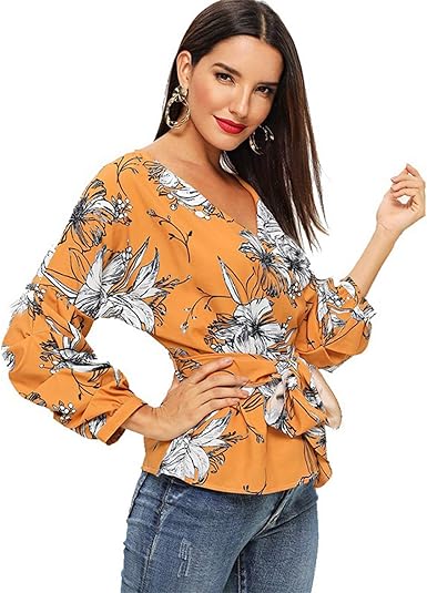 amazon ladies yellow tops