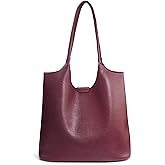 Soft Vegan Leather Tote Bag for Women Hobo Handbag Purse for Travel and Everyday