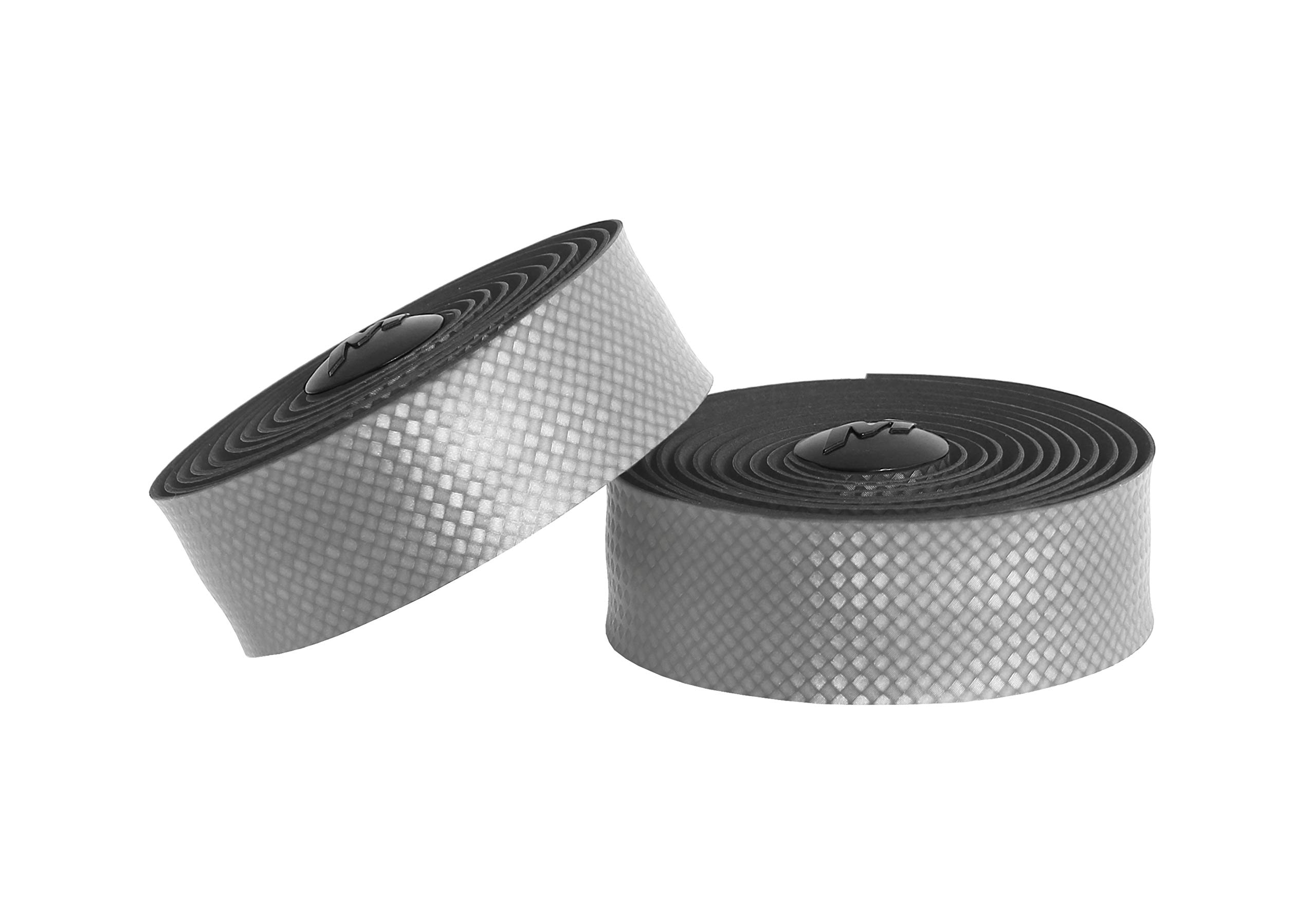 Massi Carbon Gel Elite - Bicycle handlebar tape, silver colour