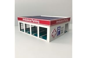 Mycity 1: 64S Scale Garage Model, Alloy car Parking Scene,Ambulance Garage