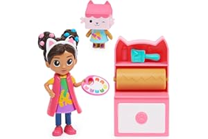 DREAMWORKS GABBY'S DOLLHOUSE Gabby’s Dollhouse, Art Studio Set with 2 Toy Figures, 2 Accessories, Delivery and Furniture Piece, Kids Toys for Ages 3 and up