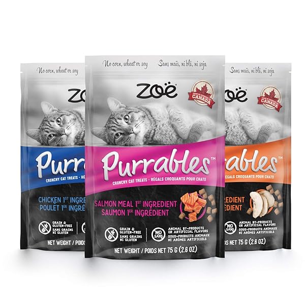 ZOE PURRABLES SALMON CAT TREATS, 75 GR