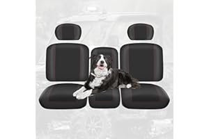 CEMOFE UTV Seat Covers for Can Am Defender DPS MAX 6X6 PRO 2016-2025 Split Bench Seat Covers Heavy Duty 1680D Waterproof UTV Seat Cover Set(8 PCS)