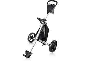 BOBOPRO 2 Wheel Golf Push Cart,One Second to Open & Close Folding Cart,Mesh net,Beverage holder,Storage bag,Golf Club Bag Holder,Golf Accessories and Best Gifts for Men Women Practice and Game
