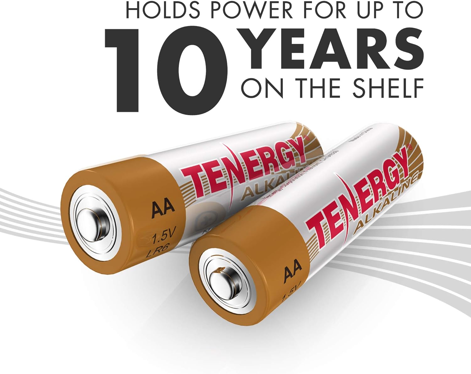 Tenergy 1.5V AA Alkaline Battery, High Performance AA Non-Rechargeable Batteries for Clocks, Remotes, Toys & Electronic Devices, AA Cell Batteries, 120-Pack: Electronics