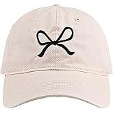 Trendy Hat Women Bow Embroider Baseball Cap Summer Bow Aesthetic Y2k Sun Hat Preppy Coquette Y2k Accessories Beach