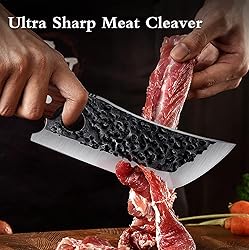 TOMBRO Meat Cleaver - 6.7" Heavy Duty Butcher
