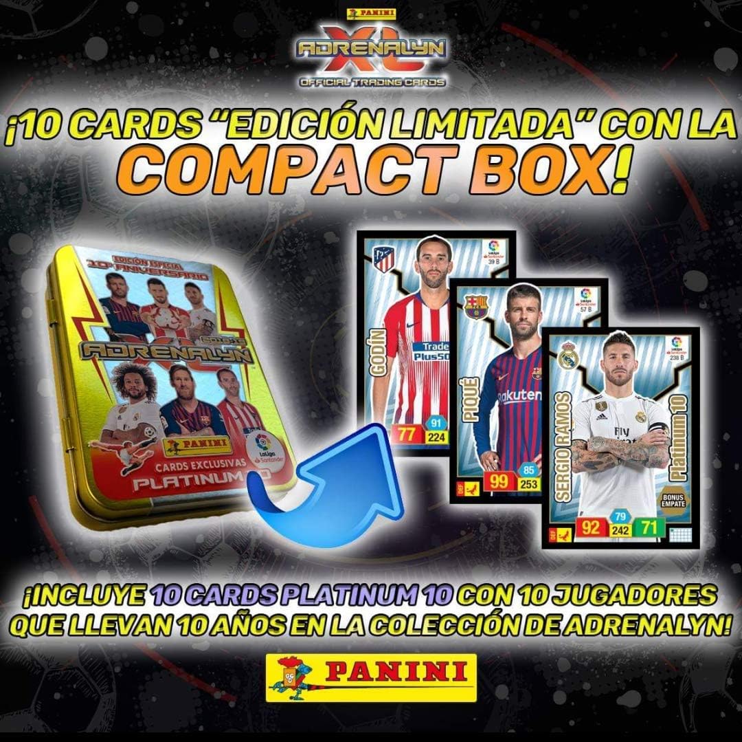 Panini 003714TINSE Compact Box 10 Years Adrenalyn 2018-2019: Amazon.es: Juguetes y juegos