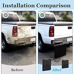 00108 Mud Flaps for Trucks, 2" Hitch Mounted