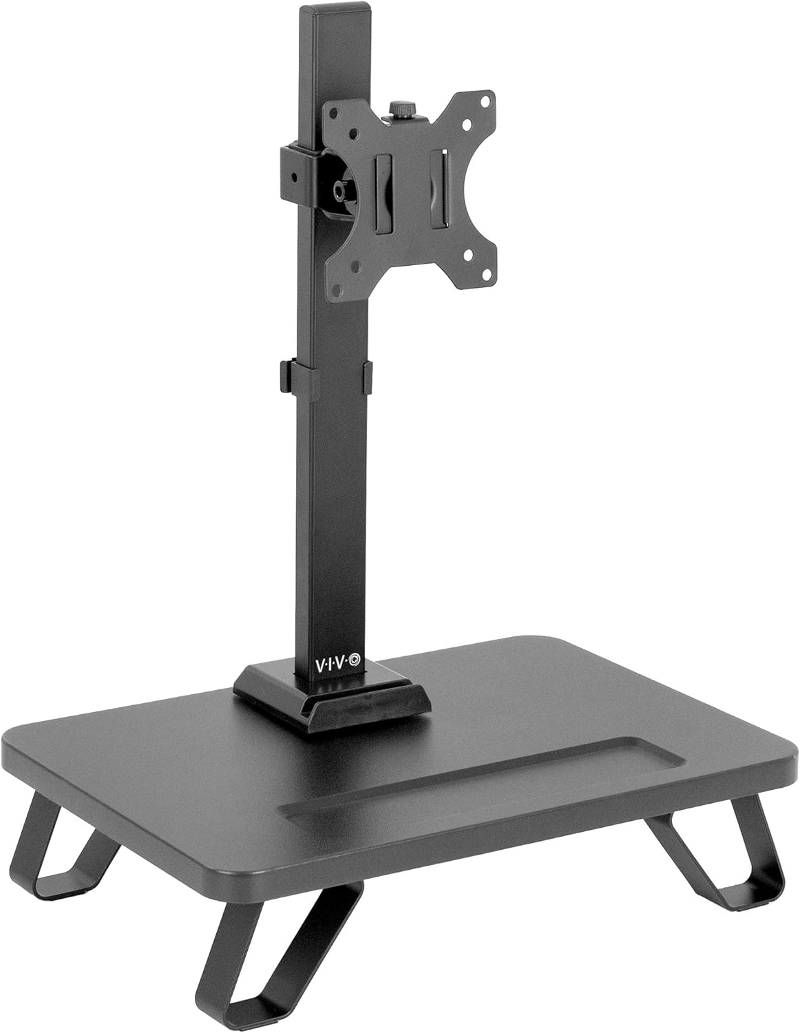 VIVO Black Freestanding Single Monitor Stand for up to 32 inch Screens