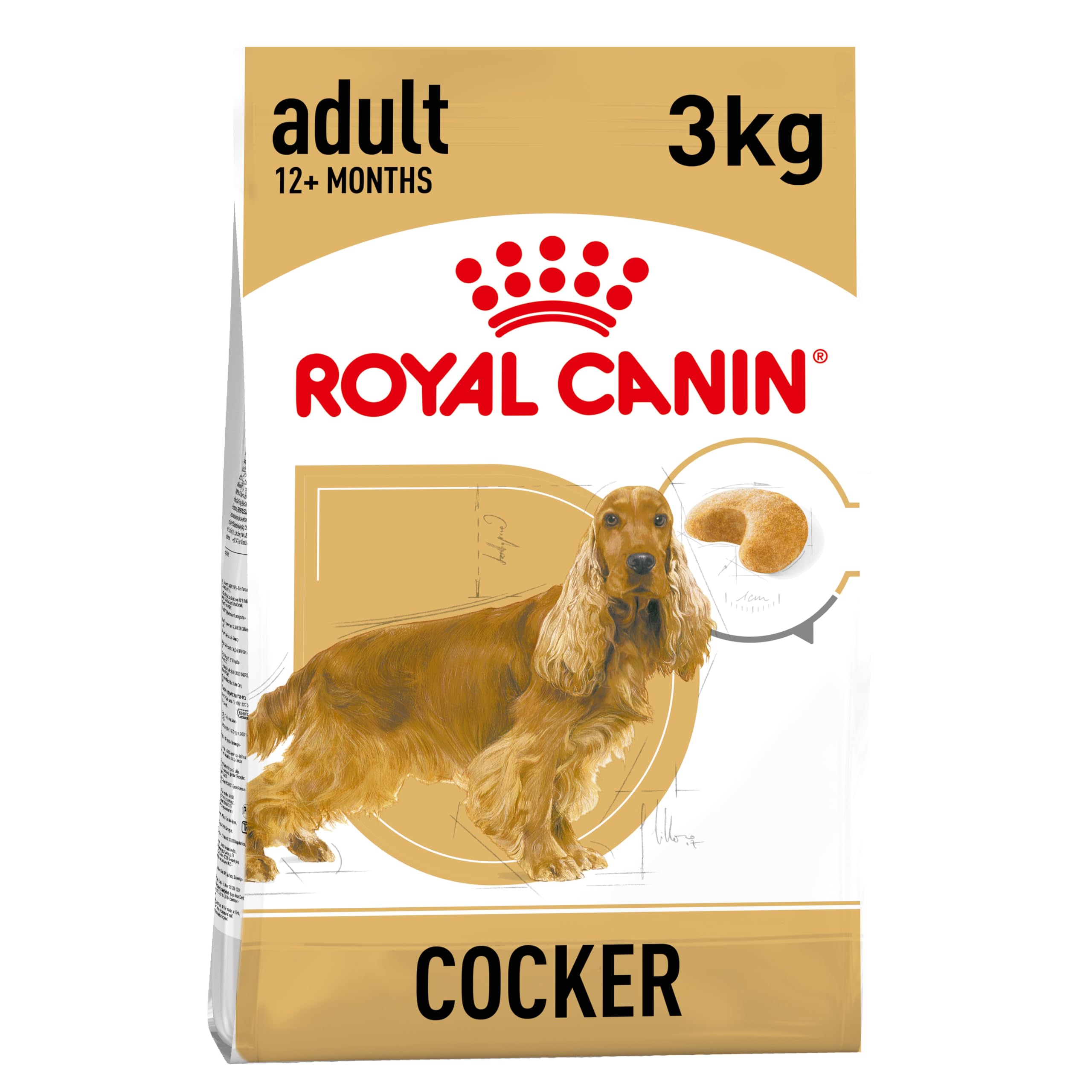 Royal Canin Dog Food Cocker Spaniel Dry Mix 3kg